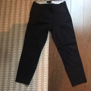 Black fitted pants